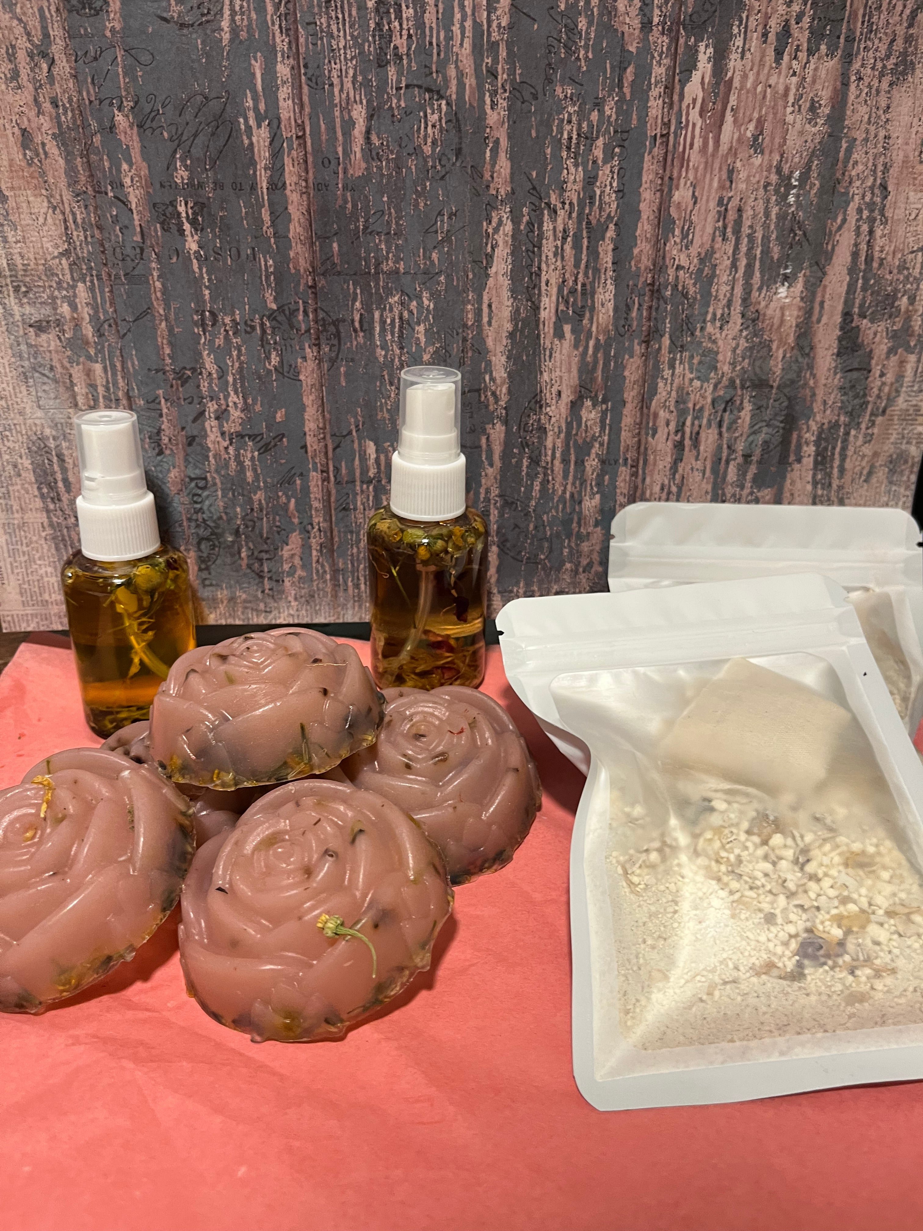 Yoni soap ,oil and bath soak
